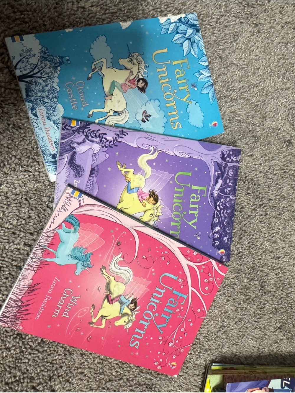 Fairy Unicorns Kids Book Set - Blue, Purple, Pink